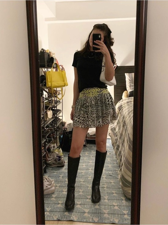 LF Dresses & Skirts - LF Black and White Patterned Mini Skirt